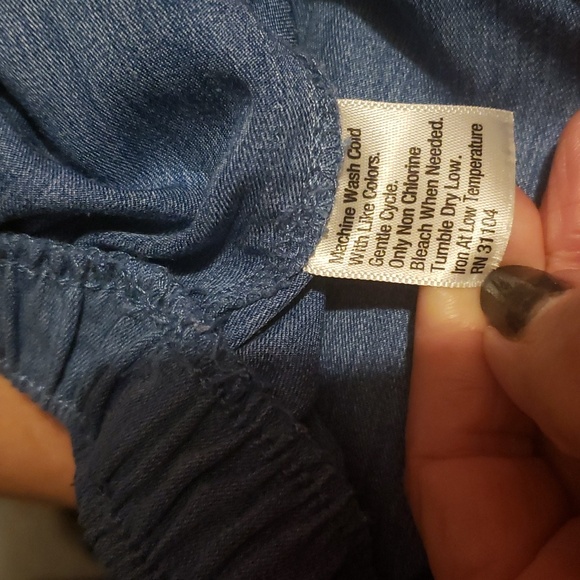 Kim Roger's Lady's Petite Capri Pants In Denim Cobalt Blue - Picture 6 of 6